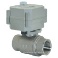 2 Way Electric Motorized Flow Stainless Steel Water Ball Valve with Manual Operation (T20-S2-B)